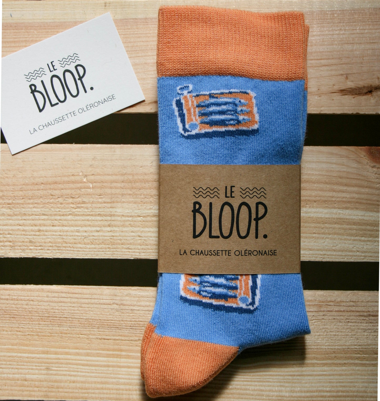 Chaussettes à Motifs de Boîte de Sardines
