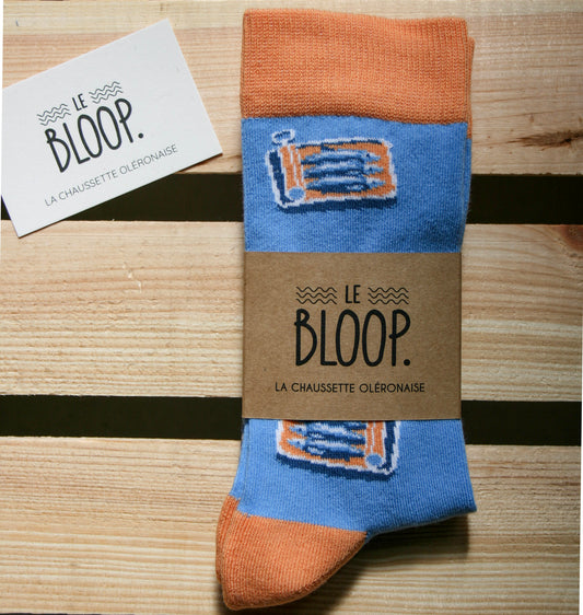 Chaussettes à Motifs de Boîte de Sardines