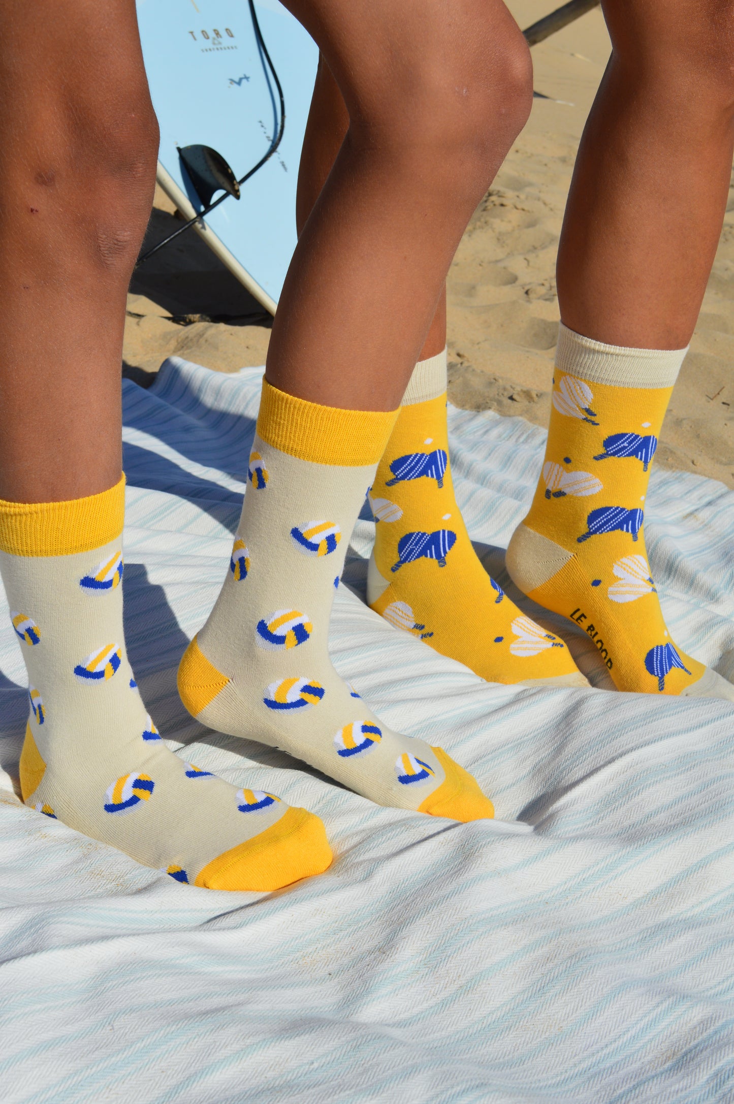 Chaussettes à motifs de Raquettes de plage