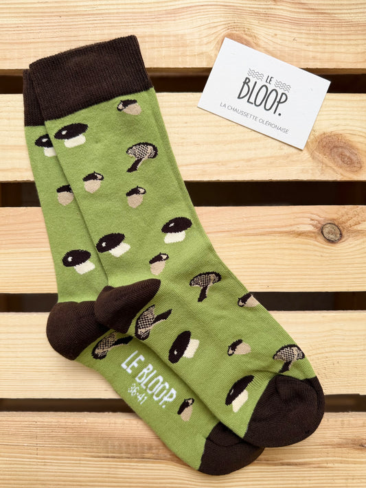 Chaussettes à Motifs de Champignon