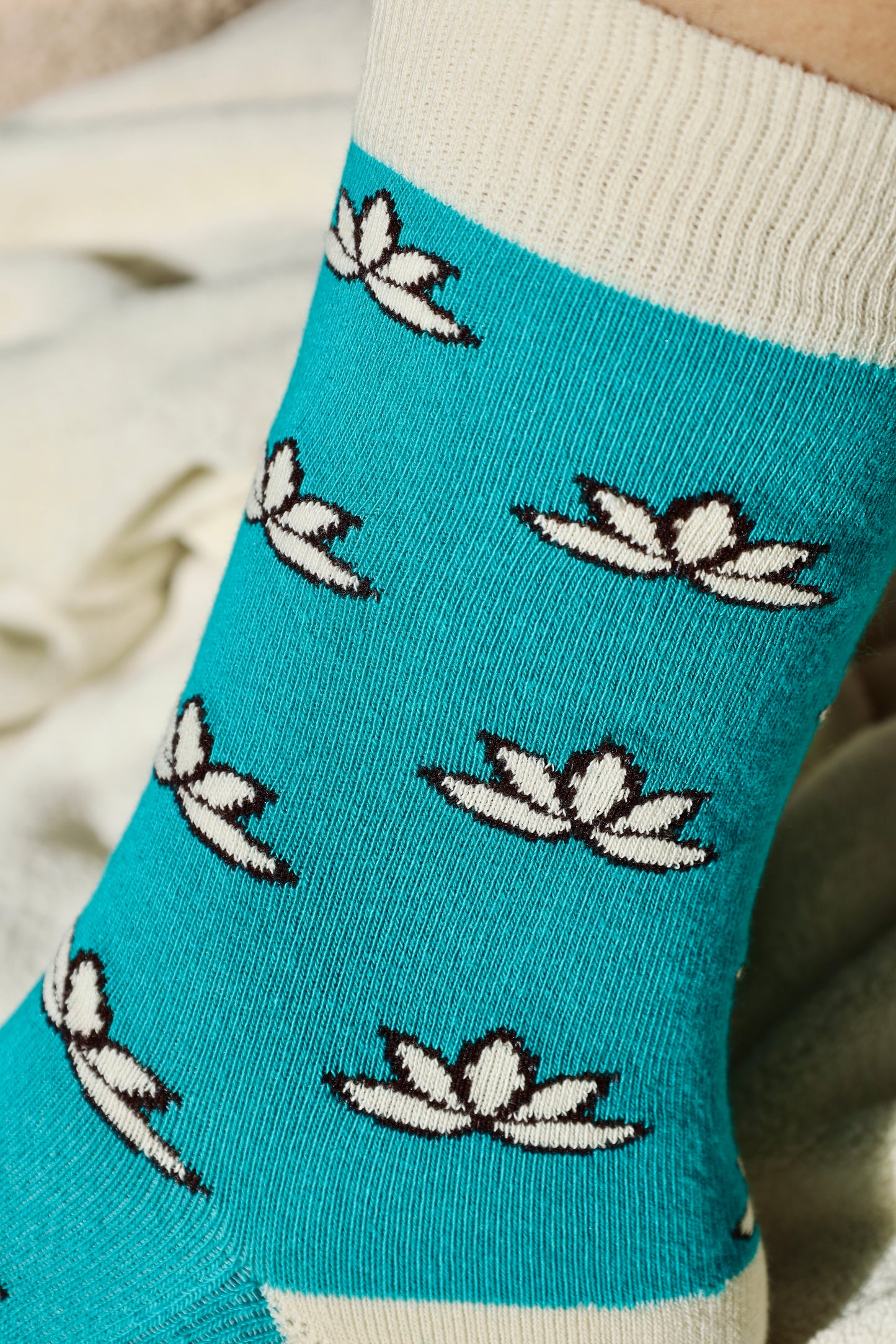 Chaussettes à Motifs de Lotus