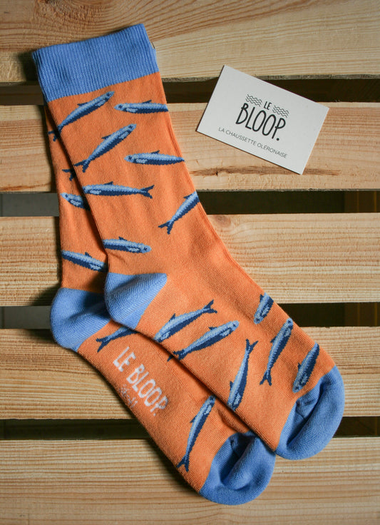 Chaussettes à Motifs de Sardines