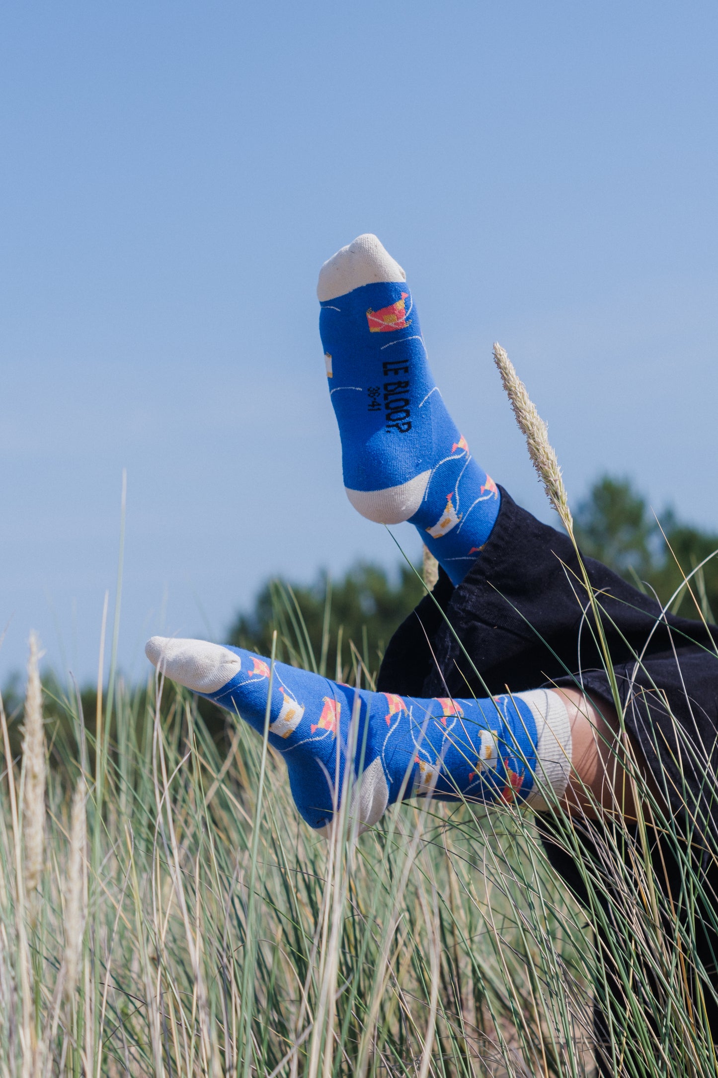 Chaussettes à Motifs de Cerf-Volant