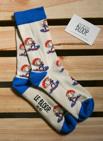 Chaussettes à Motifs de Kitesurf