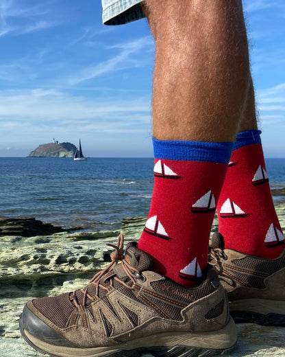 Chaussettes à Motifs de Voiliers
