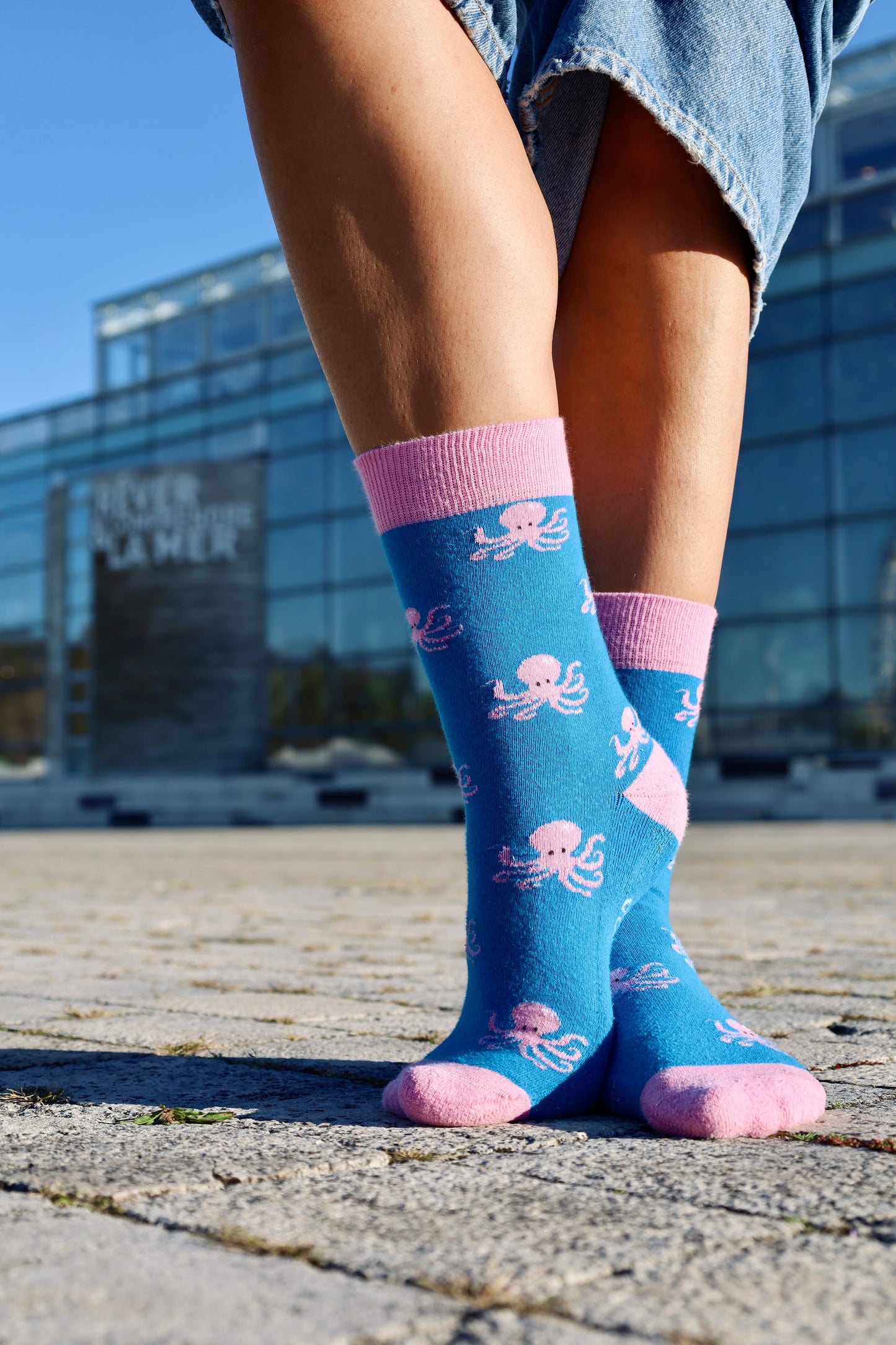 Chaussettes à Motifs de Pieuvres