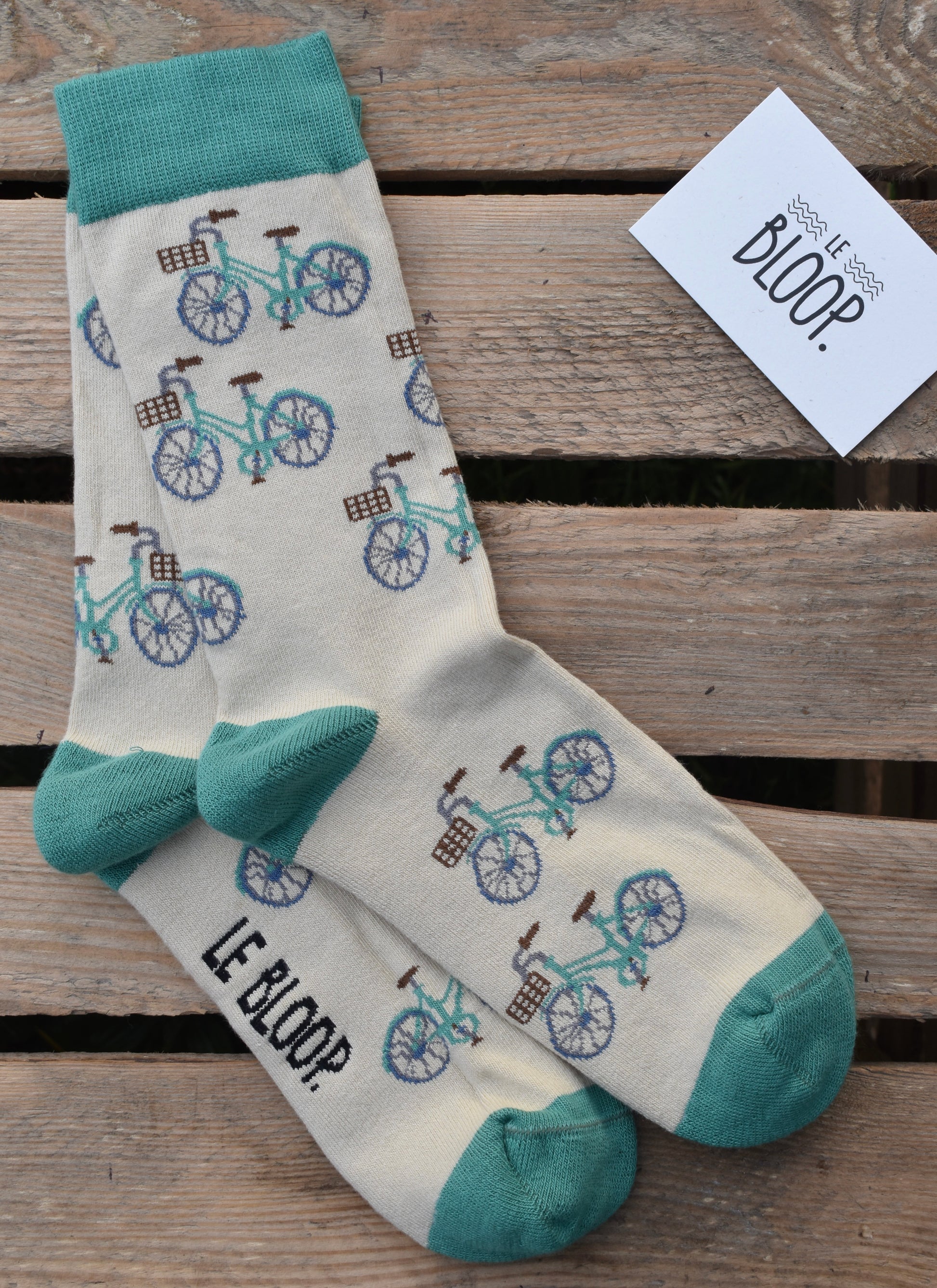 Chaussettes à motifs vélos