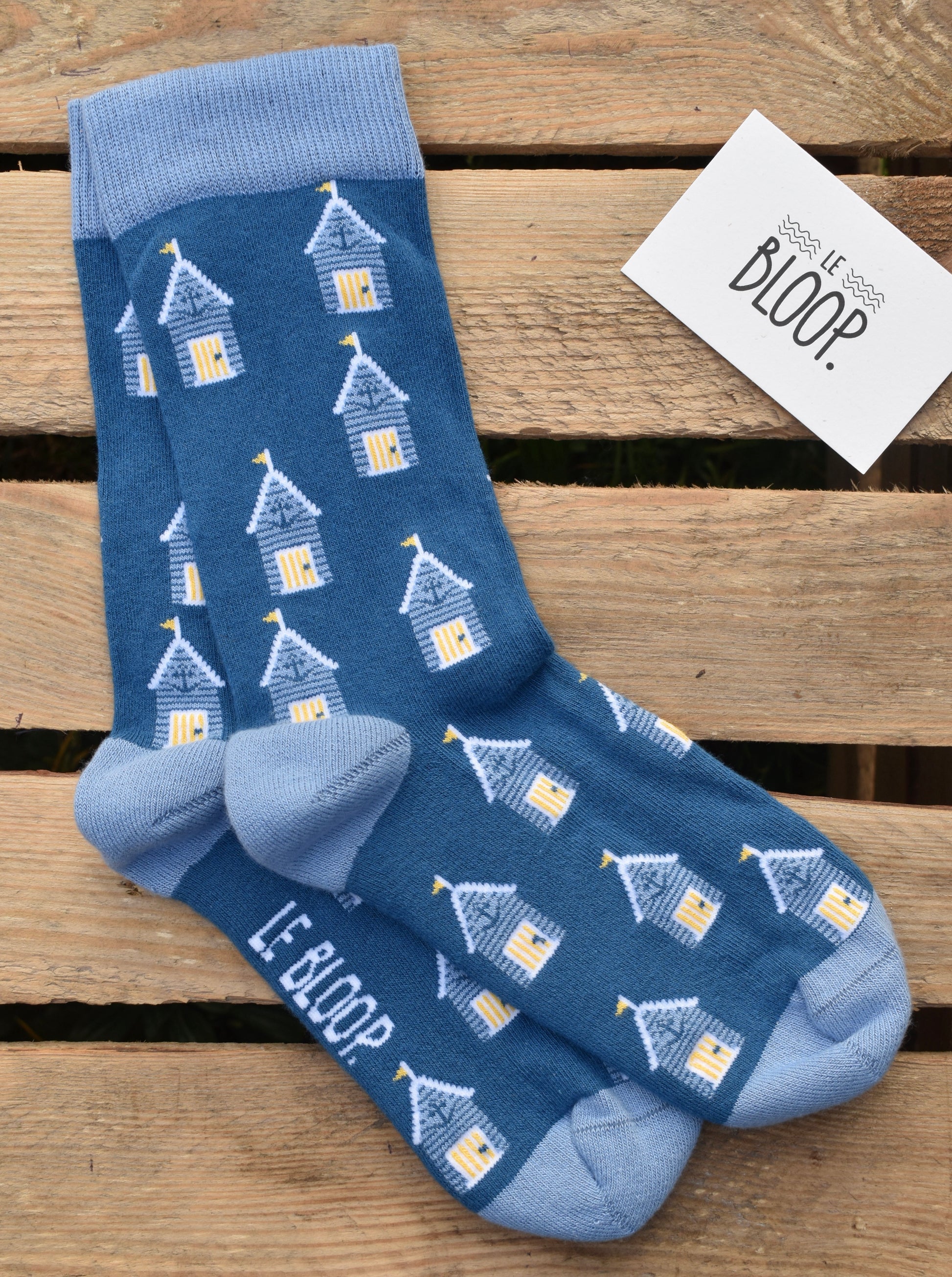 Chaussettes à motifs maisons