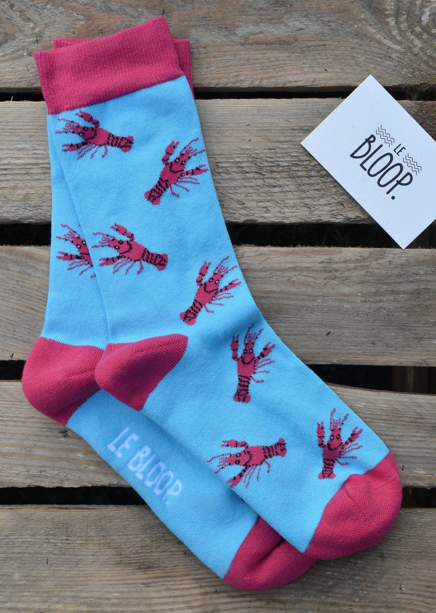 Chaussettes à motifs homards