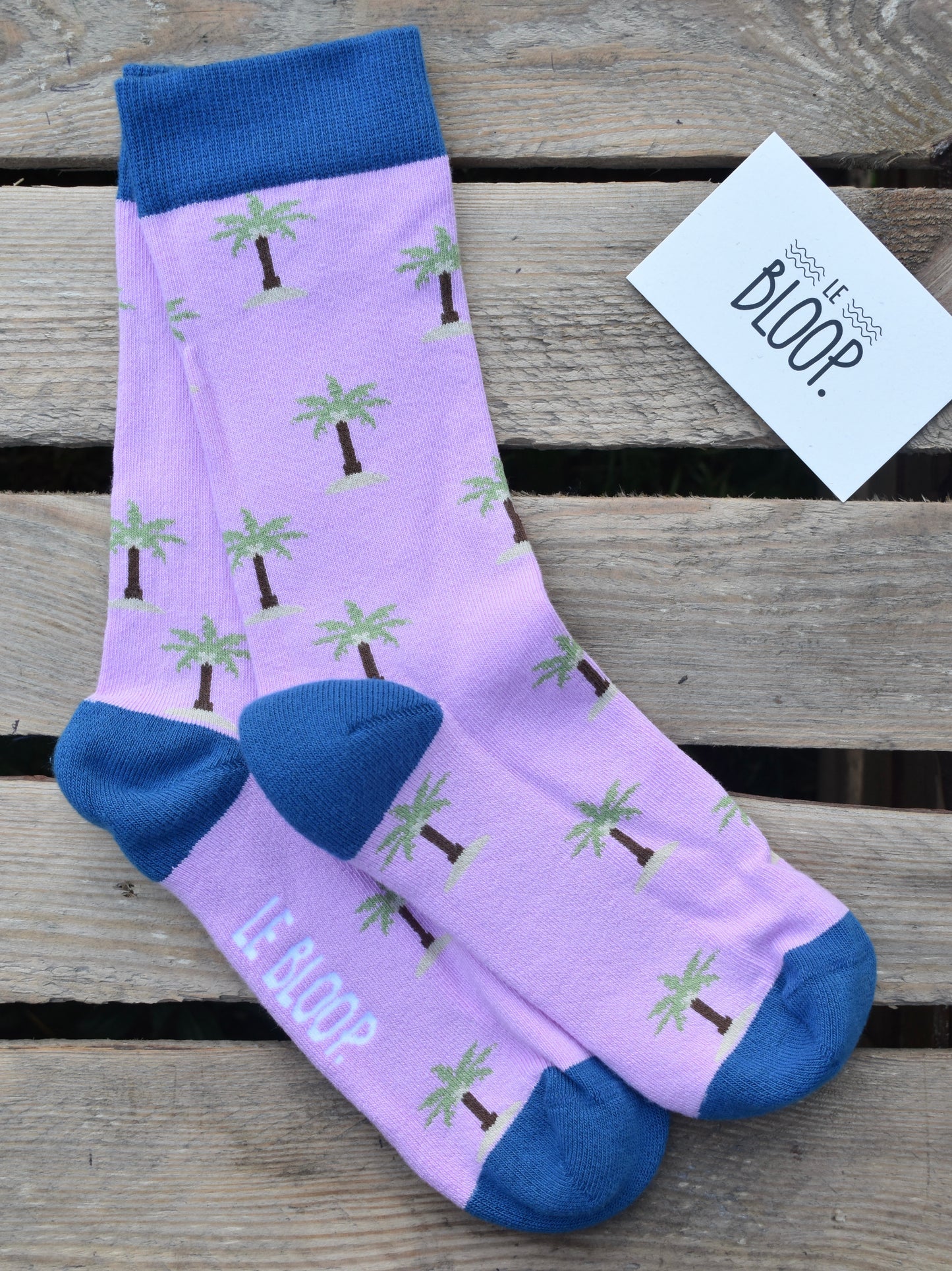 Chaussettes à motifs palmiers