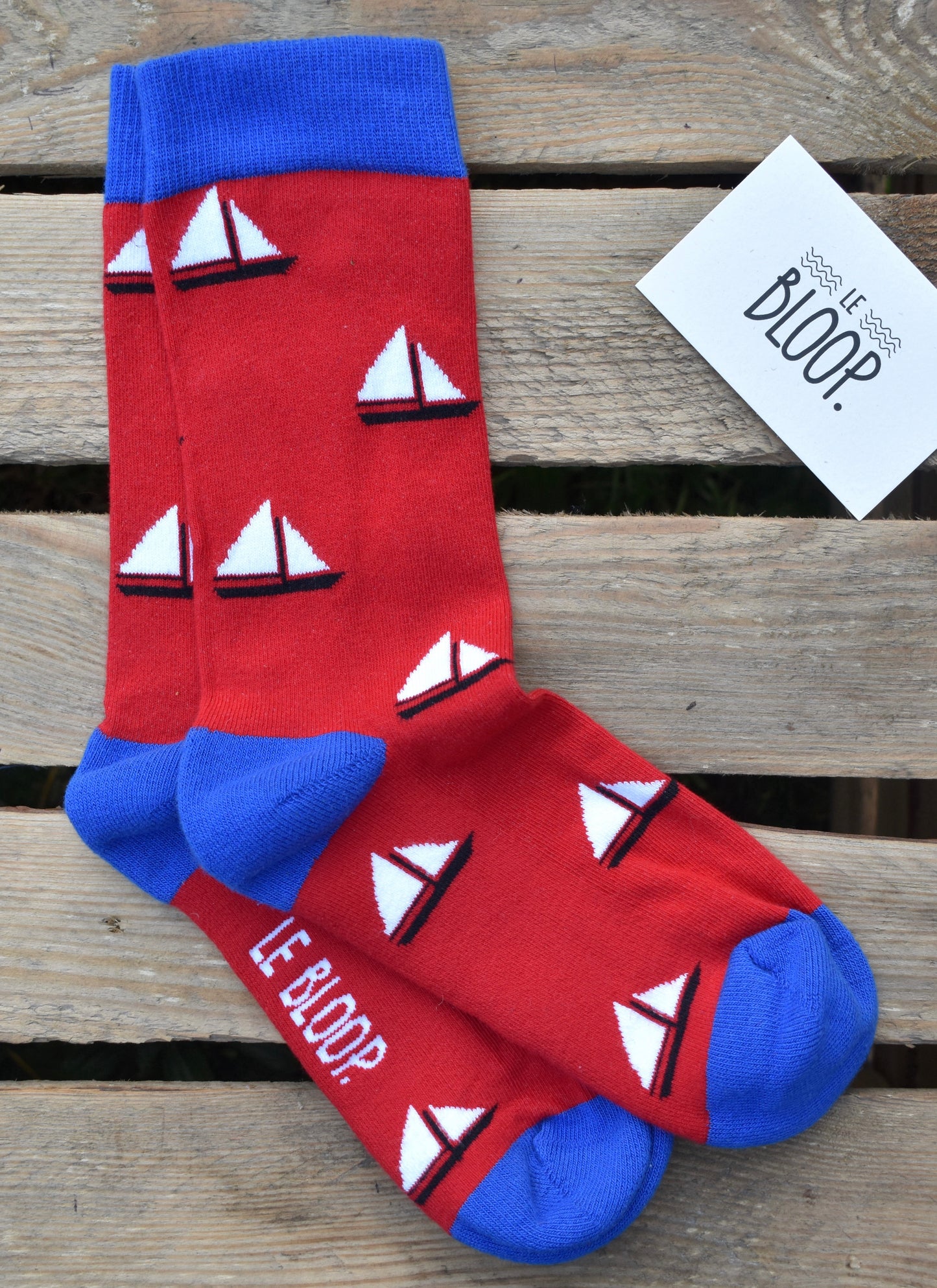 Chaussettes à motifs bateaux