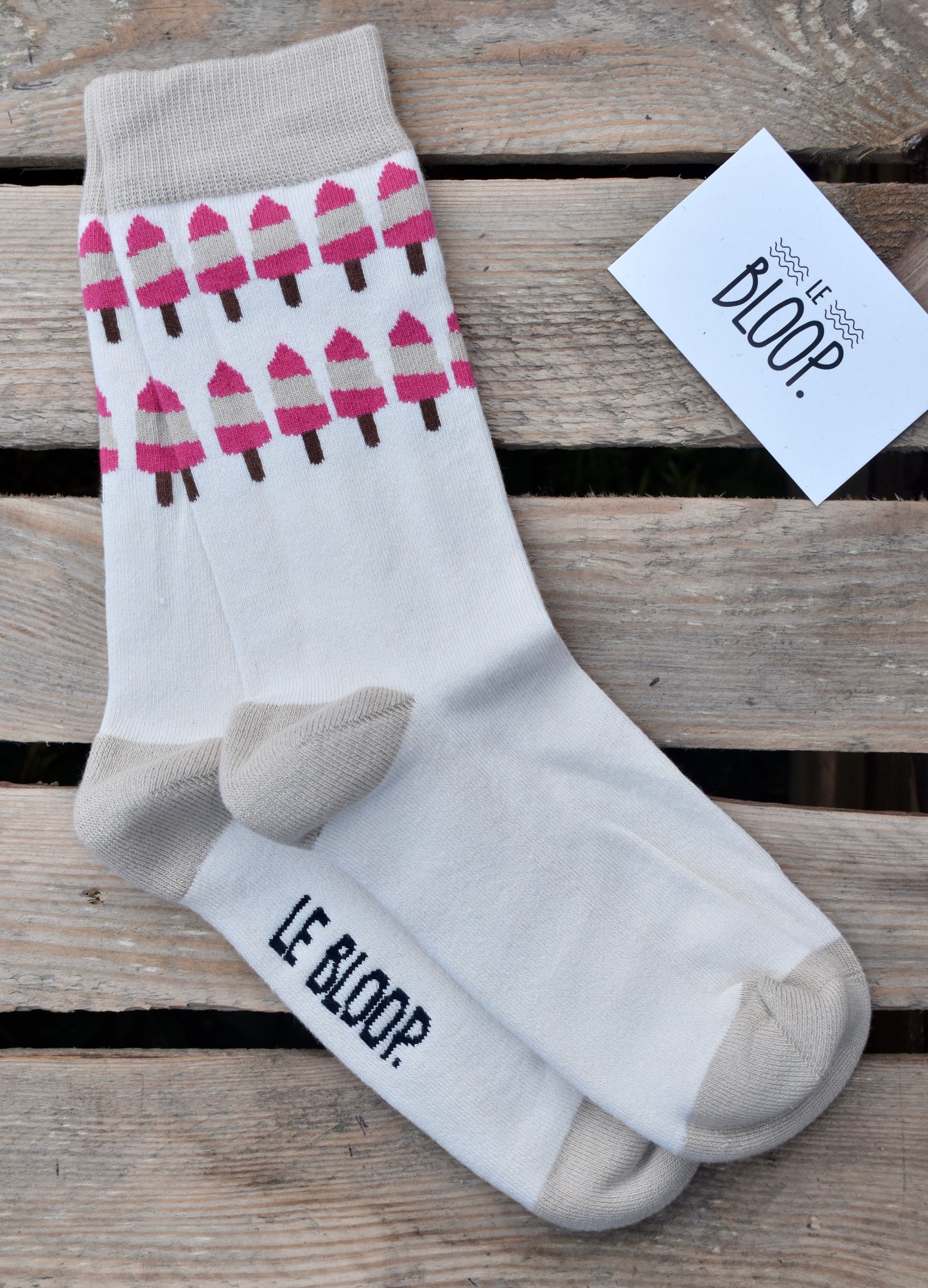 Chaussettes à motifs glaces