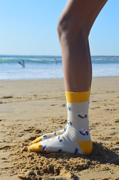 Les chaussettes à motifs de Ballons de volley