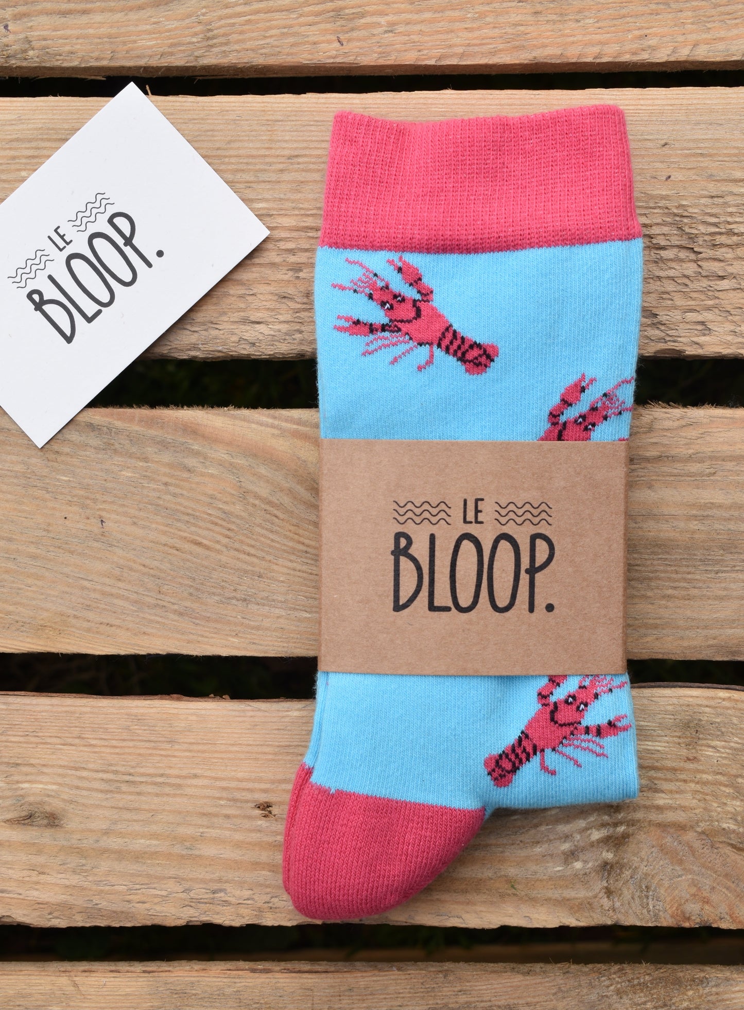 Chaussettes à motifs homards