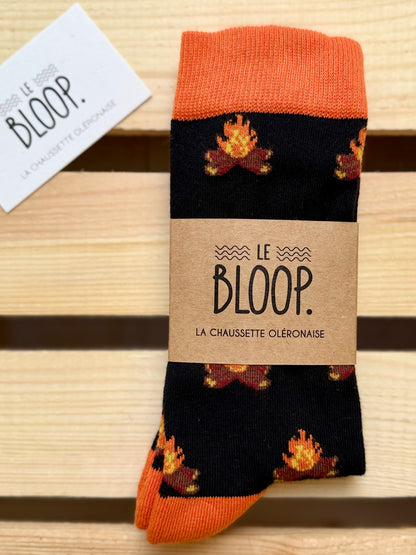 Chaussettes à Motifs de Feu de Camp