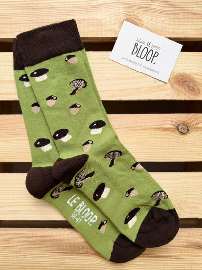 Chaussettes à Motifs de Champignon