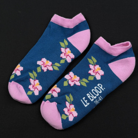 Socquettes à motifs de Roses Trémières