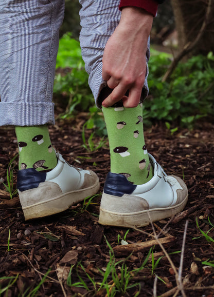 Chaussettes à Motifs de Champignon