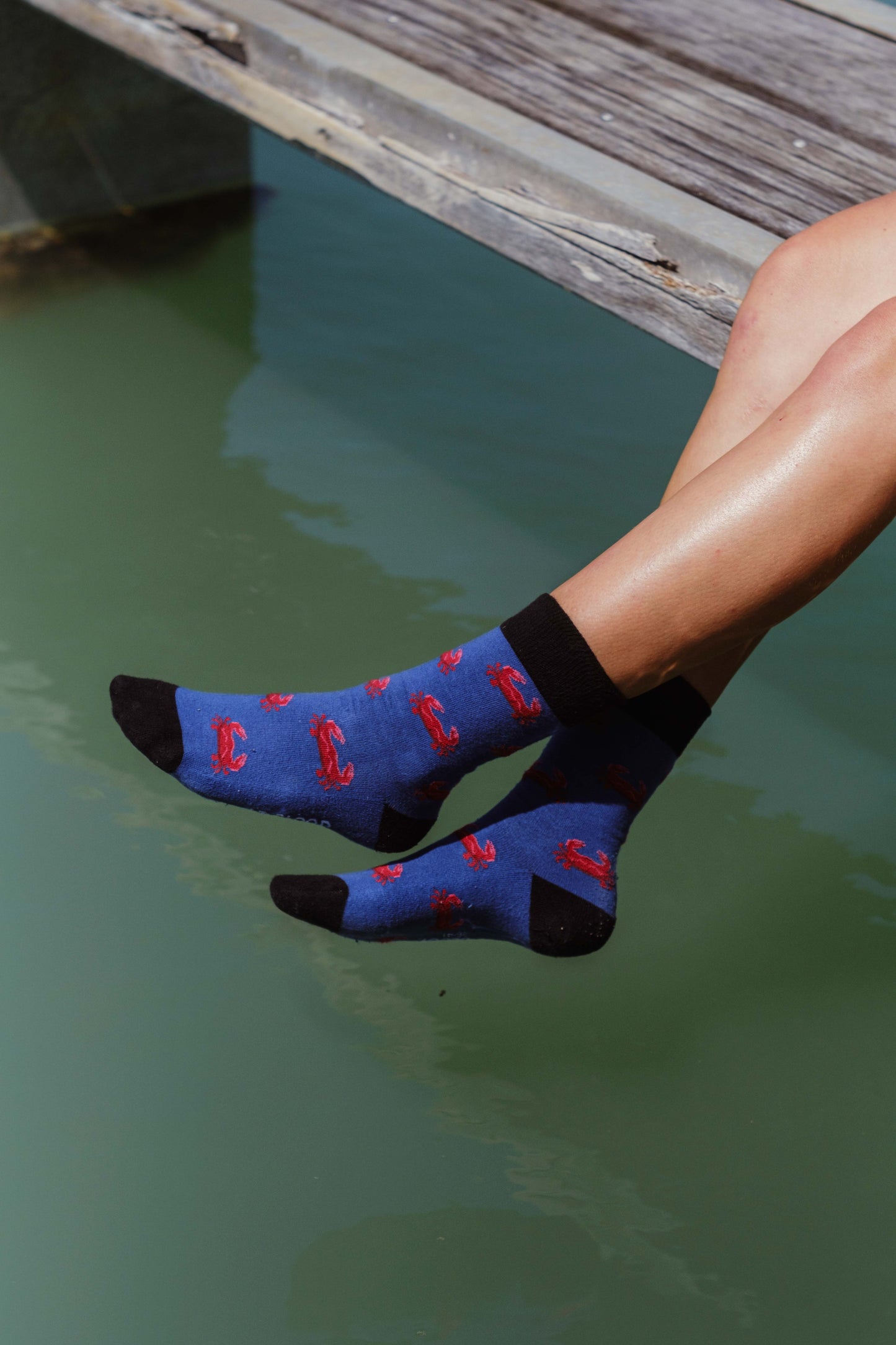 Chaussettes à Motifs de Crabes