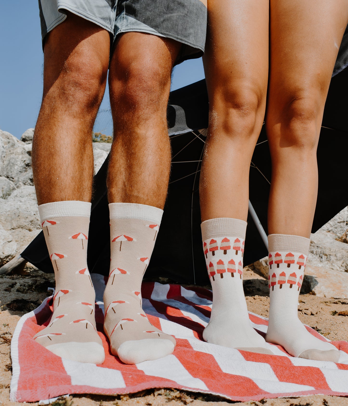Chaussettes à Motifs de Glaces
