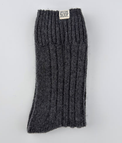 Chaussettes Anthracite en Cachemire et Laine Mérinos