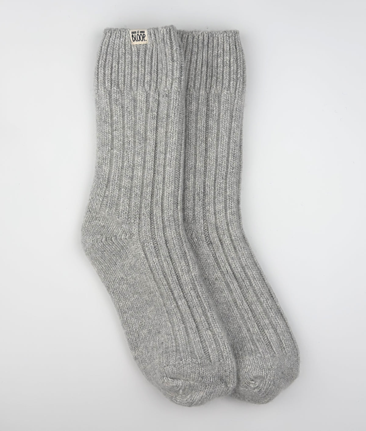 Chaussettes Grises en Cachemire et Laine Mérinos