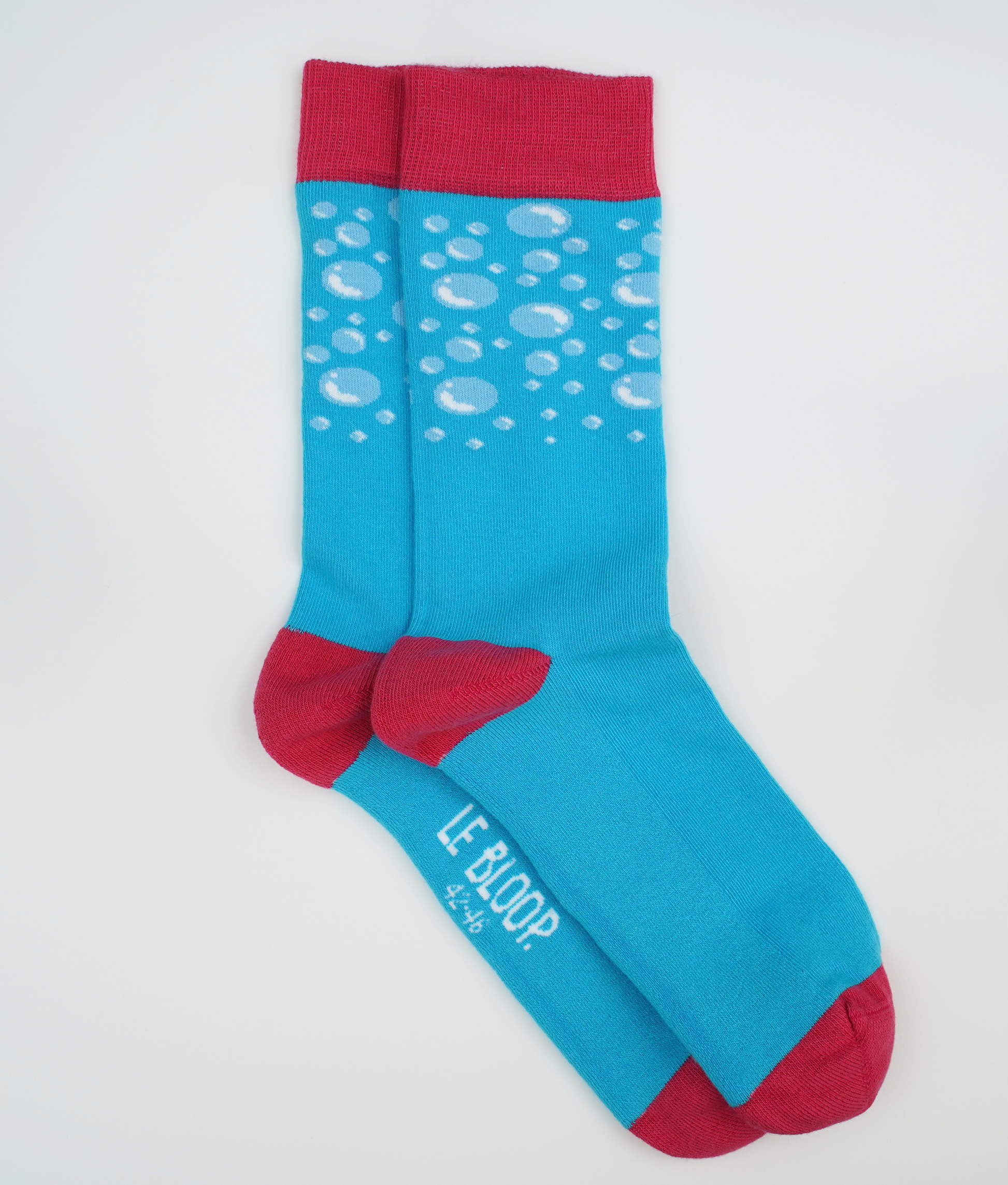 Chaussettes fantaisie en coton biologique avec motif de bulles