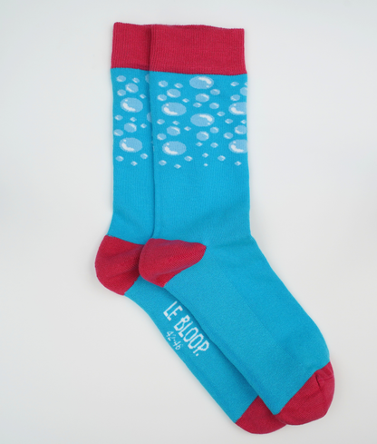Chaussettes fantaisie en coton biologique avec motif de bulles