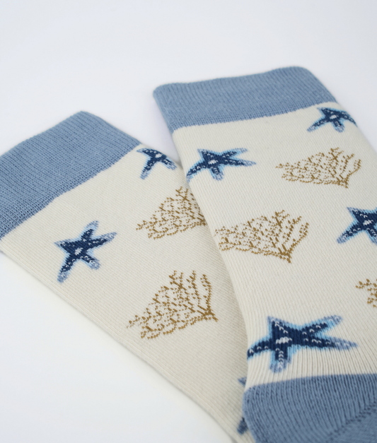 Chaussettes à Motifs Étoile de Mer