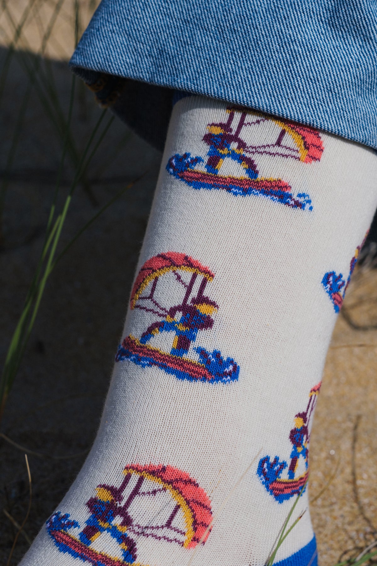 Chaussettes à Motifs de Kitesurf